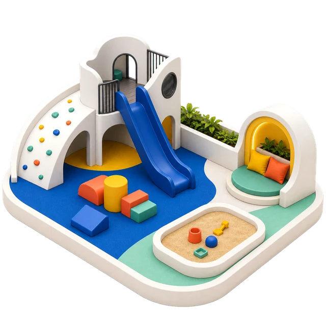Children's play amenity illustration